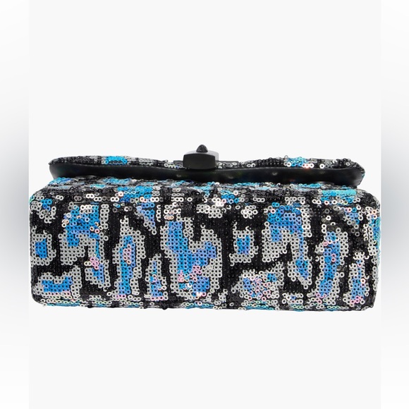 Kurt Geiger London Leopard Pattern Sequined Mini Brixton Shoulder Bag New w Tags - Picture 6 of 6